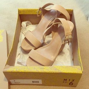 Mix 6 nude wedges